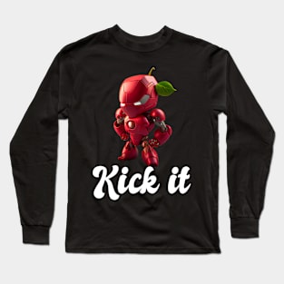 Kick it - design Long Sleeve T-Shirt